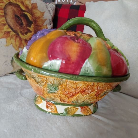 VINTAGE Cooks Club Fall Soup Tureen without Ladle - Picture 4 of 6